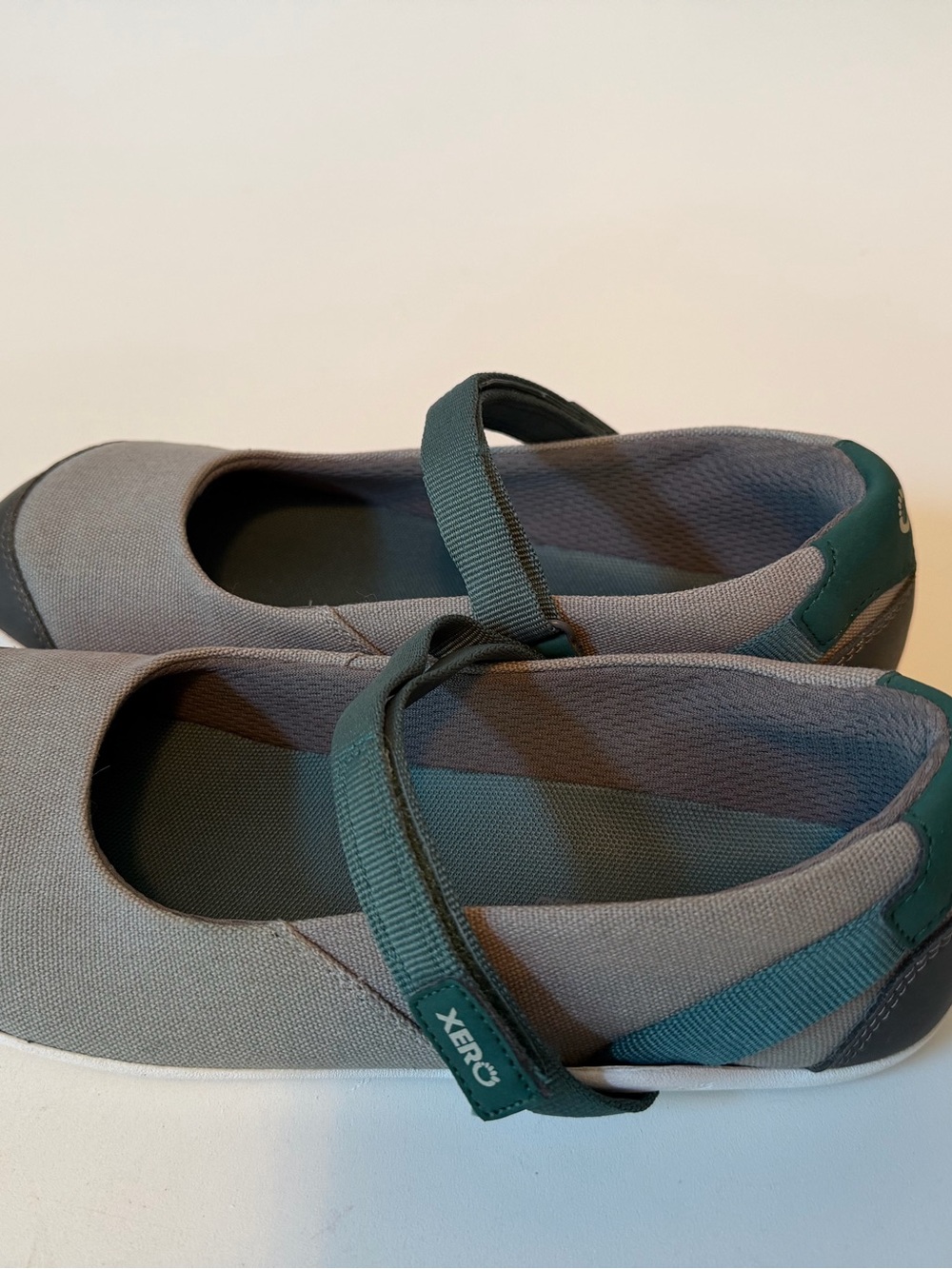 Xero Cassie Teal Mary Jane Flats Loafers Hemp Canvas Barefoot Shoe Womens Size 9 - Picture 3 of 16